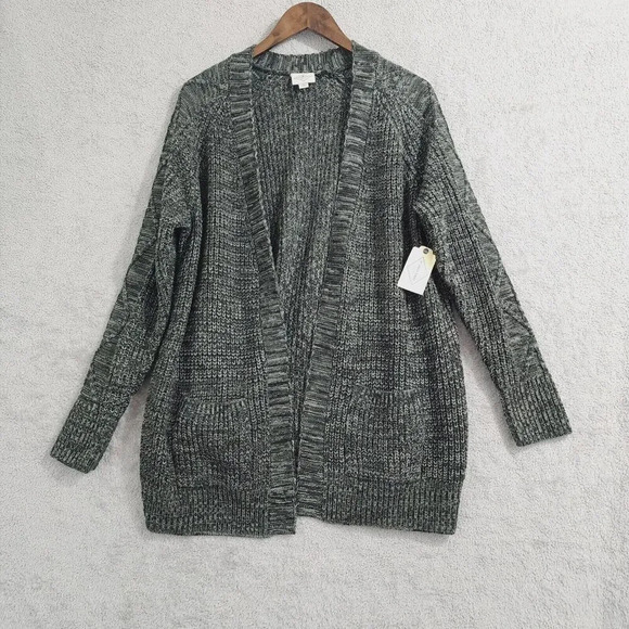 NWT St. Johns Bay Women's Open Front Cardigan Sweater M 23CT - Picture 1 of 7